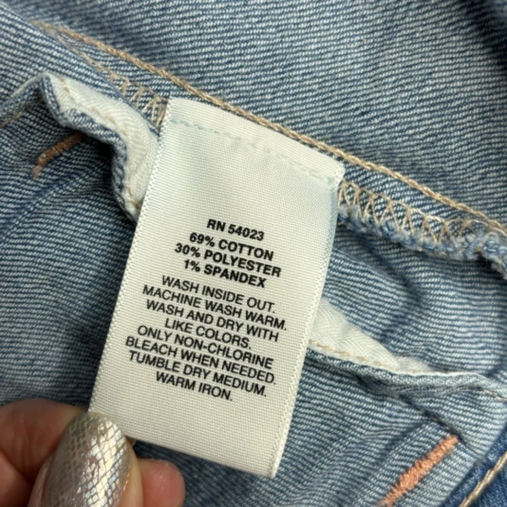 GAP Kids Jean Jacket Girls Size S Blue Snap Up Long Sleeve Denim‎ with Pockets